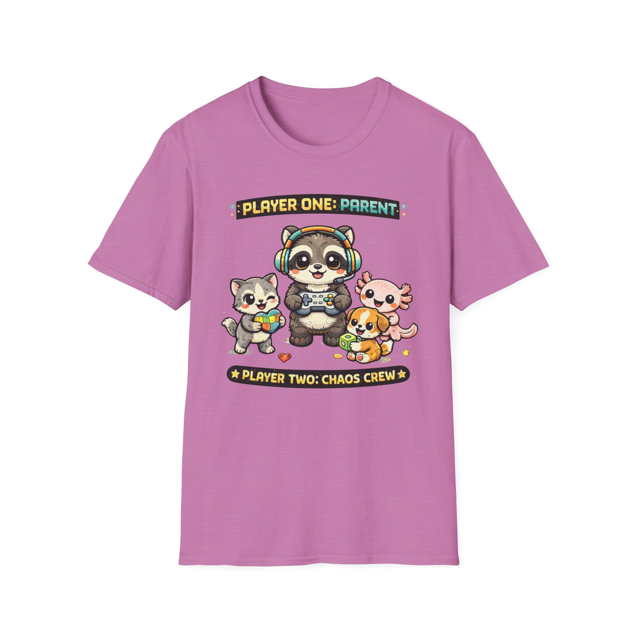 Player One Parent, Player Two Chaos Crew T-Shirt