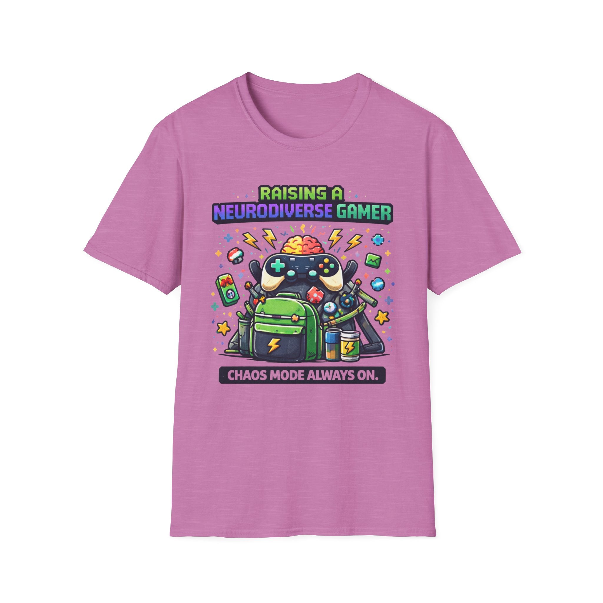 Raising a Neurodiverse Gamer Chaos Mode Always On T-Shirt