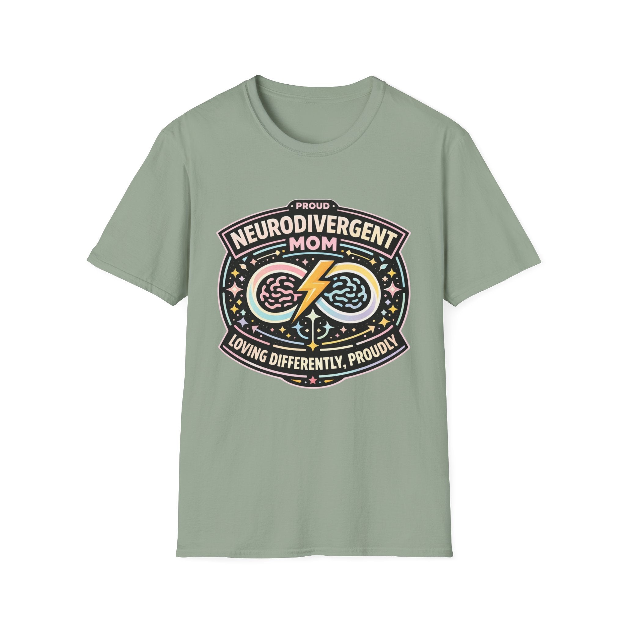 Proud Neurodivergent Mom Badge T-Shirt