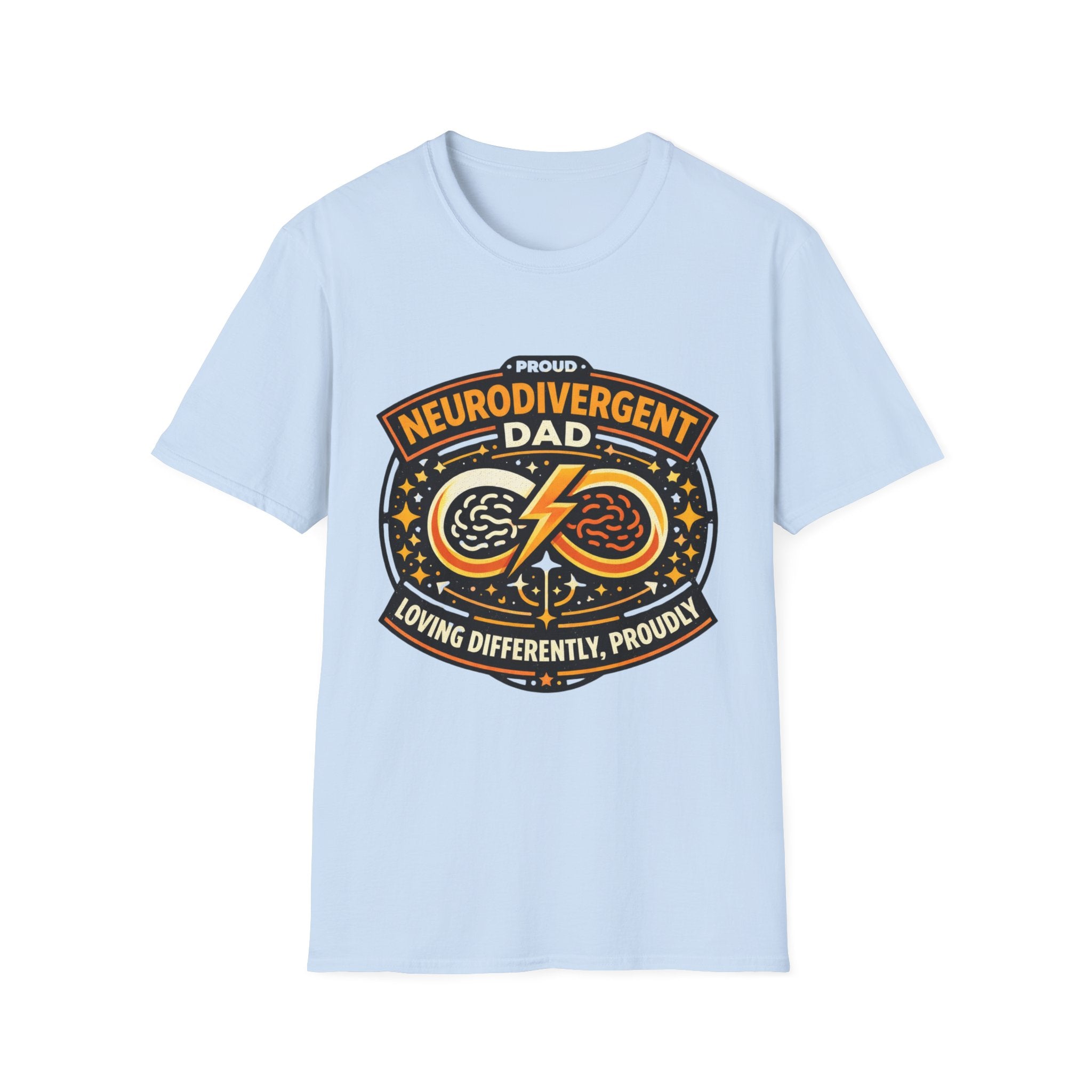 Proud Neurodivergent Dad Badge T-Shirt