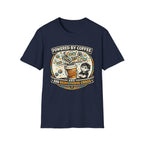 Powered by Coffee and Neurodiverse Chaos Parent T-Shirt