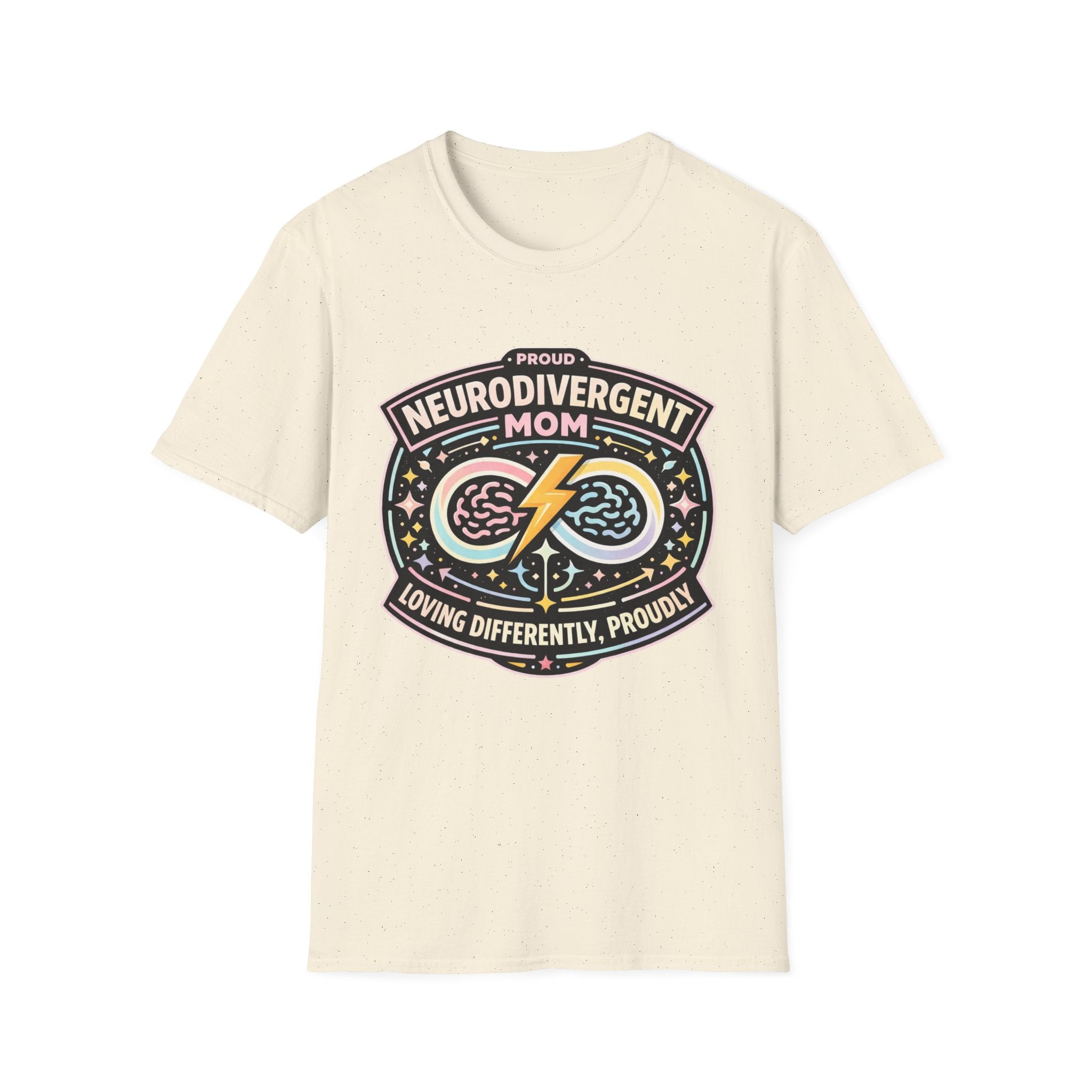 Proud Neurodivergent Mom Badge T-Shirt