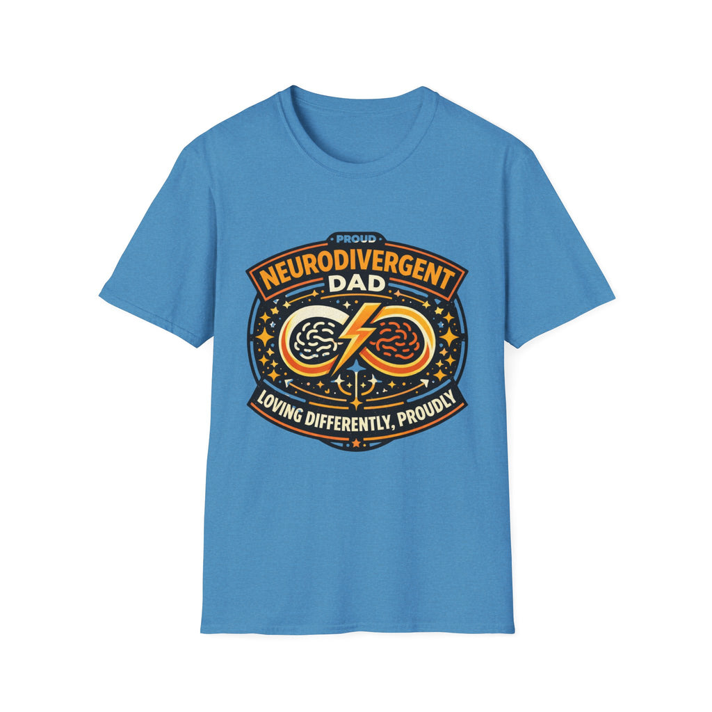 Proud Neurodivergent Dad Badge T-Shirt