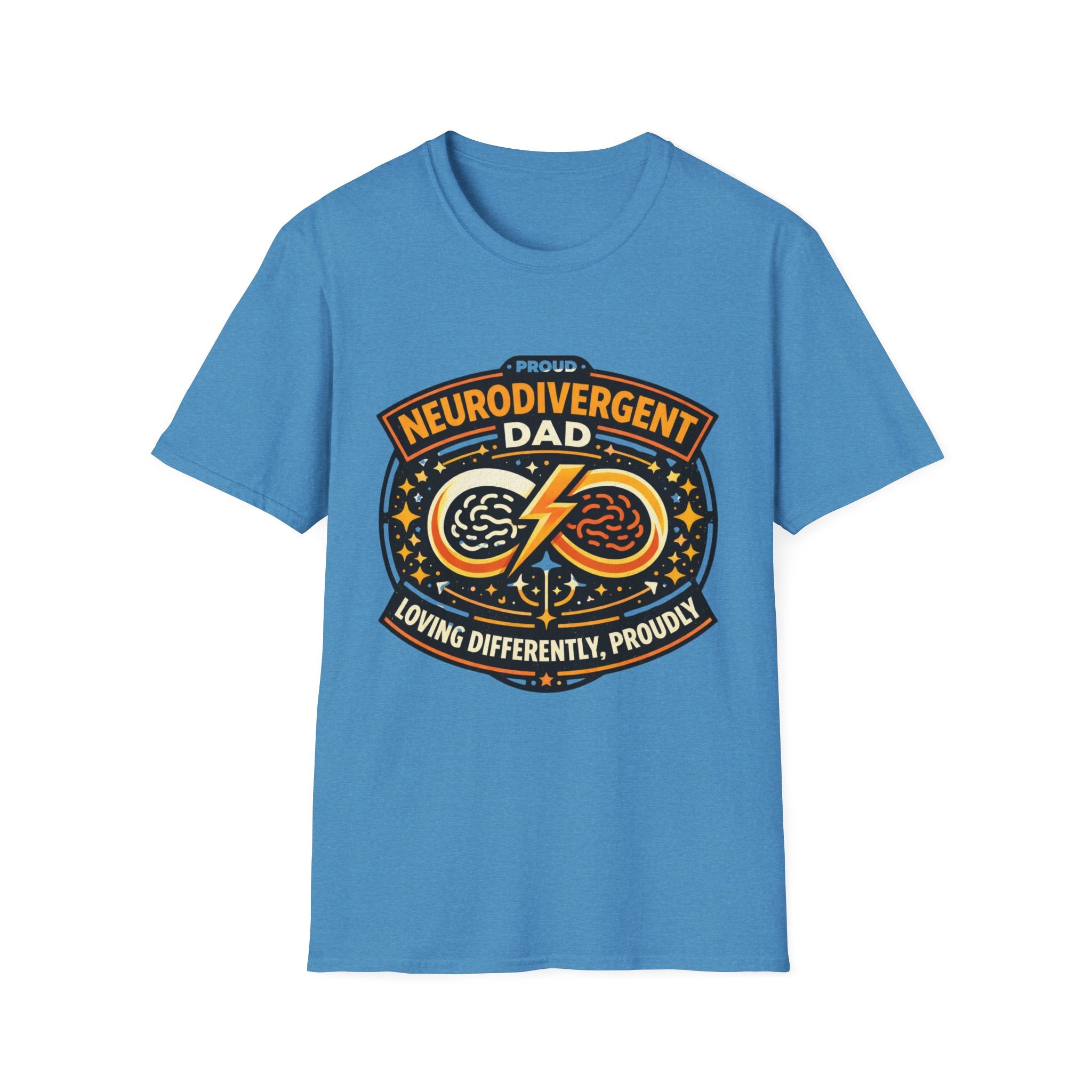Proud Neurodivergent Dad Badge T-Shirt